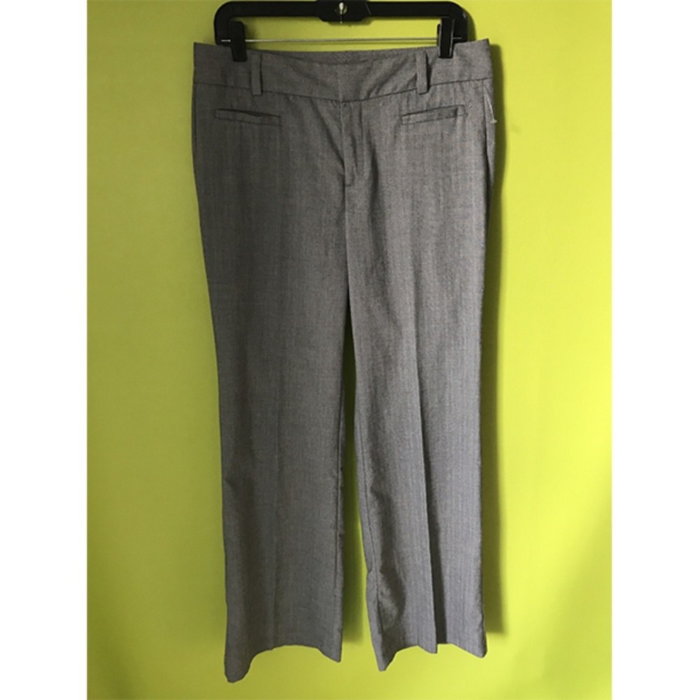 Dockers Wide Leg Career Fitted Gray Dress Pants 10